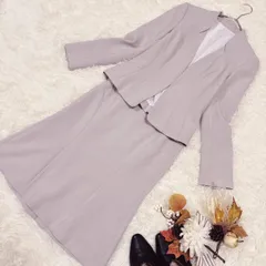 COUP DE CHANCE クードシャンス　 360°美シルエット 洗えるセットアップスーツ　スカート　ノーカラージャケット　日本製　ウォッシャブル　ストレッチ　34 ピンクベージュ　入学式　オフィス　仕事　面接　発表会　近年モデル