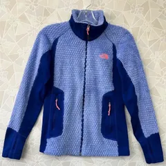 THE NORTH FACE ブルー ネイビー ジャケット アウター フリース ボア ジップ　Sサイズ
