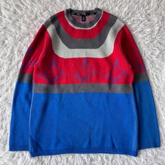 DEMETRE デメトレ ヴィンテージ スキーニット ウール100% スパイダー 