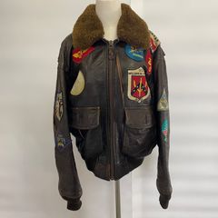 AVIREX G-1 フライトジャケット レザー ワッペン - メルカリ