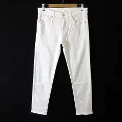 ユニクロ UNIQLO ウルトラ ストレッチ スキニー フィット ジーンズ デニムパンツ テーパード ストレッチ 31 オフ白