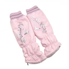 【超美品】キャロウェイ 中綿レッグウォーマー ピンク×シルバー 内側ファー レディース  ゴルフウェア Callaway