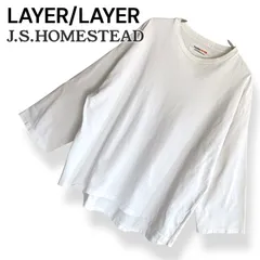 J.S.HOMESTEAD ジェイエスホームステッド ジャーナルスタンダード ホワイト メンズ トップス Tシャツ 七分袖 ユニセックス 【Mサイズ】972KZ