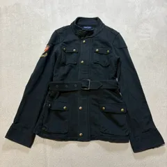 Ralph Lauren (ラルフローレン) ミリタリージャケット アウター コットン100% Y2K ベルト付き キッズ 160cm
