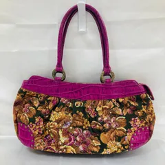 A【ハンドバッグ】Think Bee! シンクビー 花柄 果物 ピンク スパンコール