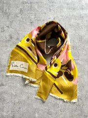 70's vintage Pierre Cardin silk scarf
