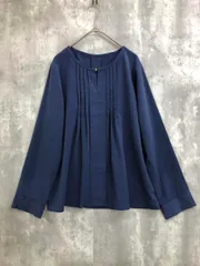 SHIPS any シップス エニィ フロントタック ブラウス シャツ sizeF/ブルー系 ◇■ レディース