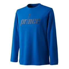 【新品】【Sサイズのみ】prince（プリンス）吸汗速乾 長袖 テニスTシャツ メンズ ロングスリーブシャツ　ブルー　MA2002-110-S