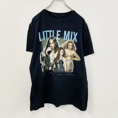 古着 used　LITTLE MIX　リトルミックス　Montage Photo　半袖プリントTシャツ　ミュージックT　黒　ブラック【値引き交渉OK！】