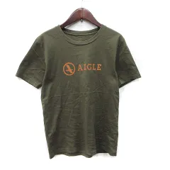 エーグル AIGLE Tシャツ カットソー 半袖 XS 緑 カーキ /YI