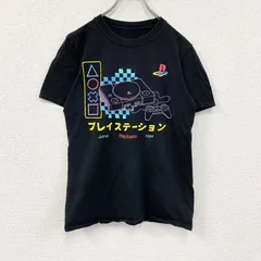 古着 used　Play Station　半袖プリントTシャツ　黒　ブラック　Sサイズ【値引き交渉OK！】