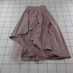 ◇ Θ グレイル GRL pm379 アシンメトリーチュールスカート Lサイズ ピンク系 レディース E  【1512190007848】