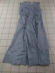 ◇ ⊂ エイチアンドエム H&M ノースリーブストライプワンピース ブルー系 M レディース E  【1512190002447】