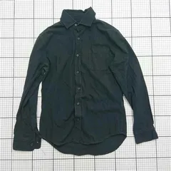 ◇ Θ アイテムズ アーバンリサーチ ITEMS URBAN RESEARCH コットンシャツ 38 ブラック系 メンズ E  【1512020003460】
