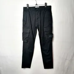 Calvin Klein ブラック デニム ジョガーパンツ 30
