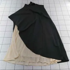 ◇ Θ ジュノア JUNOAH アシンメトリースカート ブラック系 XL レディース E  【1512190011340】