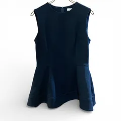 【最終価格】ESTNATION エストネーション　ノースリーブ ミニワンピース　ネイビー　36 (Sサイズ)　キングラム[68]