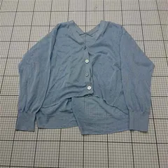 ◇ Θ コヒナ COHINA CGD0011-2 ラメ入りカーディガン ブルー系 レディース E  【1512220019278】