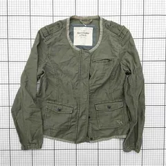 ◇ Θ アバクロンビー＆フィッチ Abercrombie & Fitch ミリタリージャケット Sサイズ カーキ系 レディース E  【1512220055337】