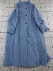 ◇ ⊇ シップス SHIPS any ウール混スタンドカラーコート ライトブルー系 レディース E  【1512220055726】