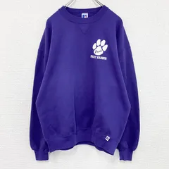 古着 used　80s～　RUSSELL　ラッセル　スウェット/トレーナー　前V　ヴィンテージ　紫　パープル　XLサイズ【値引き交渉OK！】