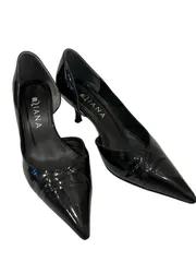  DIANA ダイアナ　ポインテッドトゥ　パンプス　エナメル　ブラック　レディース　サイズ23【Z1759】