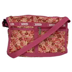 LESPORTSAC(レスポートサック) ショルダーバッグ美品  - ピンク×ライトピンク 花柄