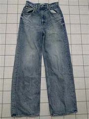 ◇ Θ アズールバイマウジー AZUL BY MOUSSY ストレートデニムパンツ Sサイズ レディース E  【1512220075397】