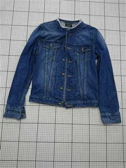 ◇ ⊇ ジャーナルスタンダード JOURNAL STANDARD デニムジャケット ノーカラー Mサイズ メンズ E  【1512220076400】