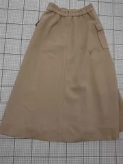 ◇ Θ シップス SHIPS ベージュ系Aラインポケットスカート レディース M E  【1512220076356】