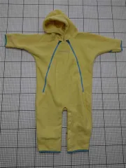 ◇ Θ モンベル mont-bell ベビーフリースカバーオール イエロー系 フリーサイズ キッズ E  【1512220076288】