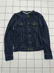 ◇ ⊇ ジャーナルスタンダード JOURNAL STANDARD デニムジャケット ノーカラー M メンズ E  【1512220075724】