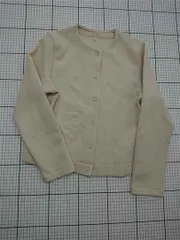 ◇ ⊇ 無印良品 MUJI スナップボタンカーディガン ベージュ系 綿混 Mサイズ レディース E  【1512220076455】