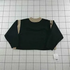 ◇ Θ ミリビレット mily bilet 配色切替ニットセーター ブラック系 Mサイズ レディース E  【1601070014578】