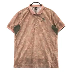 サイズ：XL OAKLEY オークリー  半袖ポロシャツ スカル刺繍 総柄 ブラウン系 [240101604160] ゴルフウェア メンズ ストスト