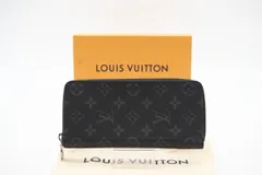 ★3日以内返品可★ 美品 LOUIS VUITTON ルイ・ヴィトン エクリプス ジッピーウォレット ヴェルティカル M62295 長財布 ブラック コーティングキャンバス メンズ