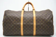 ★3日以内返品可★  LOUIS VUITTON ルイ・ヴィトン モノグラム キーポル60 M41422 ボストンバッグ ブラウン コーティングキャンバス メンズ
