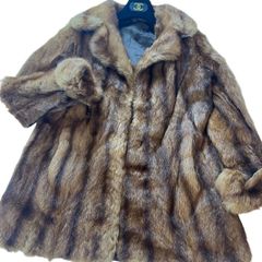 極美品・希少・防寒】ラムレザー ラムスエード フォックス衿 ロング 