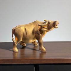 イノシシの金属製置物 縁起物 ゴールド - メルカリ