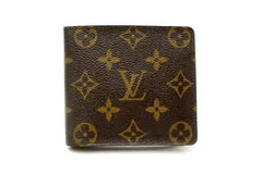 ルイ ヴィトン ヴィンテージ 二つ折り 財布 M61669 モノグラム ポルトビエモネ PVCキャンバス 茶 ブラウン Louis Vuitton 5414k