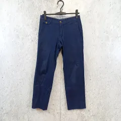 RECENCY OF MINE リーセンシーオブマイン コットン クロップド スラックス  アンクルパンツ ブルー 44サイズ 〇□☆