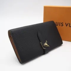 ★3日以内返品可★  LOUIS VUITTON ルイ・ヴィトン トリヨン カプシーヌ LV ヴェルティカル ウォレット ノワール M81330 長財布 ブラック カーフレザー レディース