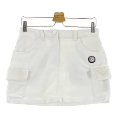 サイズ：M AND PER SE アンパスィ  ファー付 コーデュロイ スカート  ホワイト系 [240101629629] ゴルフウェア レディース ストスト