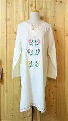 チュニック　刺繍　可愛い　長袖　サイズL　NO11