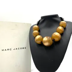 希少　MARC JACOBS マークジェイコブス　ネックレス　チョーカー　ビーズ　ゴールド系
