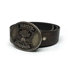 tu164 ハーレーダビットソン HARLEY DAVIDSON ベルト メンズ シルバー ※中古 【津山店】