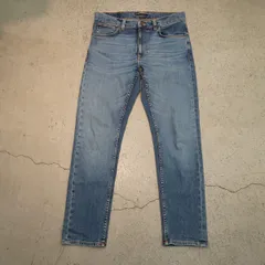 美品 Nudie Jeans ヌーディージーンズ LEAN DEAN デニム スキニー パンツ ジーンズ ジッパーフライ 1016618 薄青 サイズ W32 L30 569Q★4