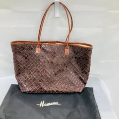 A【 処分価格】Hamano ハマノ トートバッグ 茶色 ブラウン