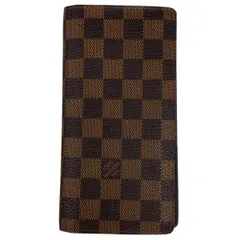 【在庫一掃】 ルイ・ヴィトン Louis Vuitton ポルトフォイユ ブラザ 札入れ 小銭入れ 二つ折り 長財布 ダミエ ブラウン N60017 レディース 【中古】