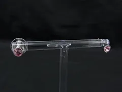 ■美品■ SWAROVSKI スワロフスキー クリアスタル ピアス アクセサリー レディース シルバー系×ピンク系 DL2976